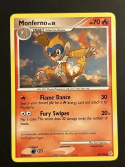 MONFERNO - 56/130 - Diamond & Pearl - Uncommon - Pokemon Card - LP - Image 1