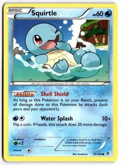 Pokemon TCG Squirtle Boundaries Crossed 29/149 Regular Common NM/M - Image 1