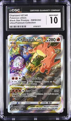 CGC 10 - CHARIZARD VSTAR - SWSH262 ULTRA-PREMIUM COLLECTION POKEMON - Image 1