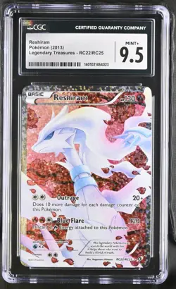 2013 Pokemon Reshiram RC22/RC25 Legendary Treasures Radiant Collection CGC 9.5 - Image 1
