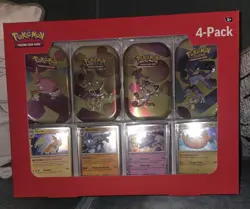 Pokemon TCG Scarlet & Violet 151 Mini Tin 4-Pack Sam’s Club New Factory Sealed - Image 1