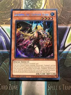 *** LACRIMA THE CRIMSON TEARS *** 1ST EDITION SECRET RARE ROTA-EN014 YUGIOH! - Image 1