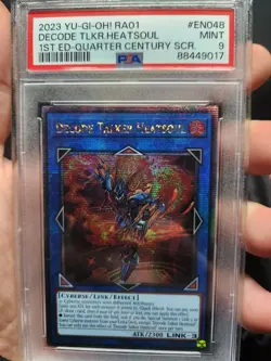 Yu-Gi-Oh! Decode Talker Heatsoul - Quarter Century Rarity - RA01-EN048 - PSA 9 - Image 1