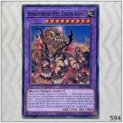 Amazoness Pet Liger King - DABL-EN098 - Common 1st Edition Yugioh - Image 1