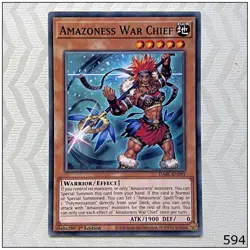 Amazoness War Chief - DABL-EN095 - Common 1st Edition Yugioh - Image 1