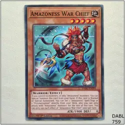 Amazoness War Chief - DABL-EN095 - Common 1st Edition Yugioh - Image 1