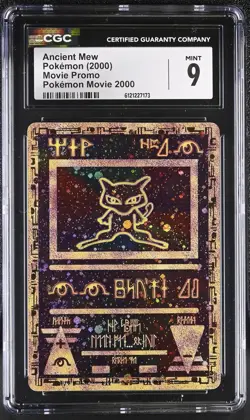 CGC 9 MINT Ancient Mew 2000 Movie Promo Reverse Holo SWIRL Pokemon Card - Image 1