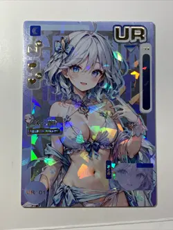Furina Genshin Impact UR 1 Goddess Waifu Card Anime Holo Foil Sexy Love Diary - Image 1