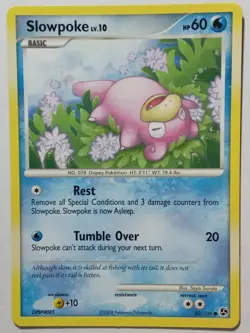 Slowpoke 82/106 VLP - 2008 Great Encounters Pokemon Card - Saya Tsuruta Art - Image 1