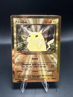 Pokemon TCG Celebrations Pikachu Gold Metal Card 58/102 25th Anniversary - Image 2