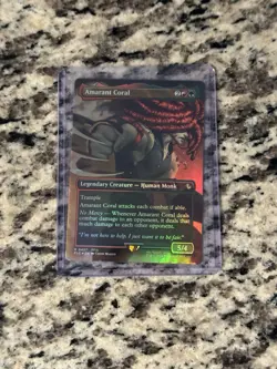 MTG Amarant Coral (Borderless Foil) Commander: Final Fantasy FF9 457 NM - Image 1