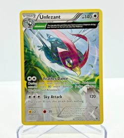 Unfezant - 81/108 - Roaring Skies - Reverse Holo Rare - Pokemon Card - NEAR MINT - Image 1