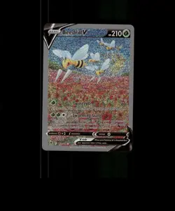 FAN-ART READ DESCRIPTION BELOW Sparkling HOLO Beedrill Card Pokemon Card p2 - Image 1