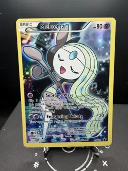Pokemon TCG Xy Meloetta XY120 Full Art Black Star Promo Very LP! - Image 1