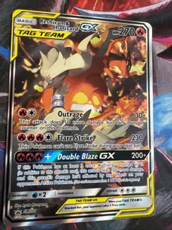 Pokemon Tag Team Reshiram & Charizard GX SM201 Black Star Promo - Image 2