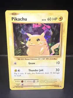 Pokemon Pikachu 35/108 Evolutions Cracked Ice Holo Rare Promo - Image 1