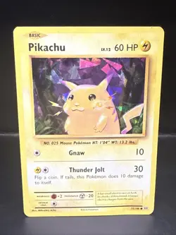 Pokemon Pikachu 35/108 Evolutions Cracked Ice Holo Rare Promo - Image 2