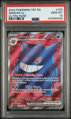PSA 10 - GENGAR EX - 193/162 TEF EN-TEMPORAL FORCES ULTRA RARE POKEMON - Image 1