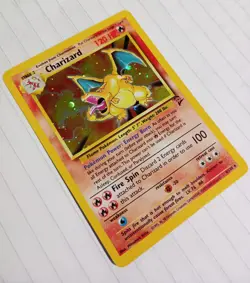 POKEMON CHARIZARD BASE SET 2 HOLO ULTRA RARE 4/130 GREAT CONDITION (YEAR 2000) - Image 1