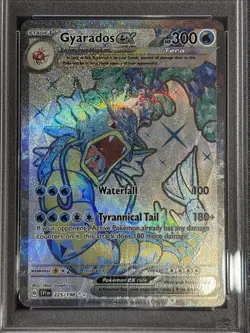 PSA 10 GEM MT 2023 Pokemon Scarlet & Violet SVI EN Gyarados EX Full Art 225/198 - Image 2