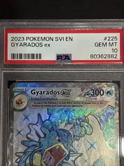 PSA 10 GEM MT 2023 Pokemon Scarlet & Violet SVI EN Gyarados EX Full Art 225/198 - Image 3