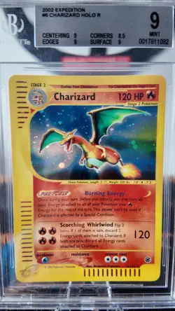 Pokemon , Charizard #6 HOLO Expedition , BGS 9 - Image 2
