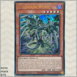 Cyberdark Wurm - ALIN-EN027 - Ultra Rare 1st Edition Yugioh - Image 1