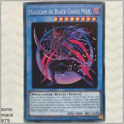 Magician of Black Chaos MAX - TN19-EN002 - Prismatic Secret Rare 1st Edit Yugioh - Image 1