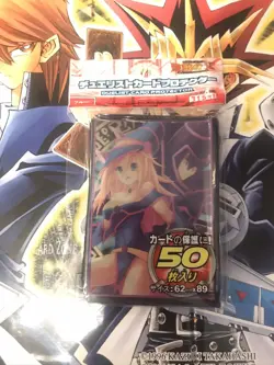 Yugioh Card Sleeves (1x50pack)New-Sealed 62mm Dark Magician Girl - Image 1
