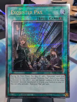 YuGiOh! Exosister Pax RA02-EN066 Quarter Century Rare 1st Ed* - Image 1