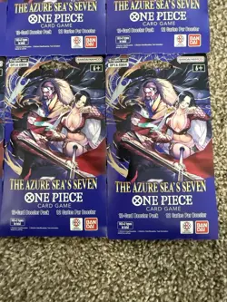 One Piece TCG The Azure Sea’s Seven OP-14 Sleeved Booster Pack Lot Of 10 Sealed - Image 4
