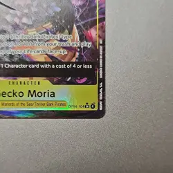 Gecko Moria OP14-104 (Alternate Art) The Azure Sea's Seven (SR) Near Mint Foil - Image 4