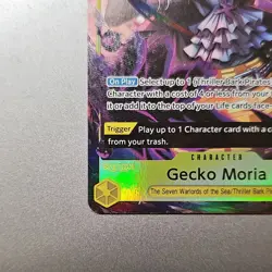 Gecko Moria OP14-104 (Alternate Art) The Azure Sea's Seven (SR) Near Mint Foil - Image 5