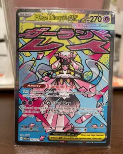 Pokemon TCG Mega Diancie Ex 267/217 Mega Attack Rare Card Ascended Heroes NM - Image 1