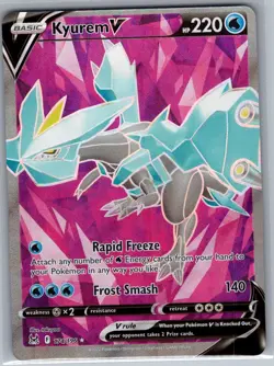 Kyurem V (Full Art) 174/196 SWSH11: Lost Origin - Pokemon Card - NM - Image 1
