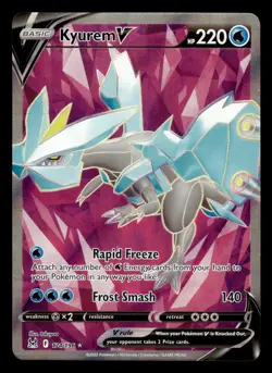 Kyurem V 174/196 Ultra Rare Lost Origin Pokemon Card - Image 1