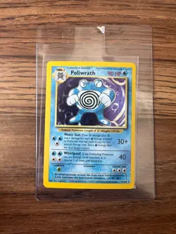 NM Pokemon TCG Poliwrath Base Set Holo Rare Card 13/102 90 HP Stage 2 Cost 3W3C - Image 1