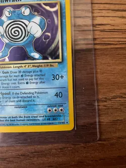 NM Pokemon TCG Poliwrath Base Set Holo Rare Card 13/102 90 HP Stage 2 Cost 3W3C - Image 5