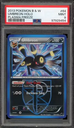 Pokemon Umbreon Plasma Freeze Holo Rare #64 PSA 9 Mint - Image 1