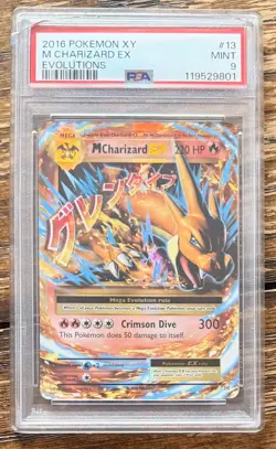 Pokemon 2016 XY M Charizard EX Evolutions 13/106 PSA 9 - Image 1