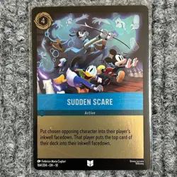 Disney Lorcana Whispers in the Well Sudden Scare 164/204 Uncommon Foil NM/Mint - Image 1