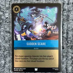 Disney Lorcana Whispers in the Well Sudden Scare 164/204 Uncommon Foil NM/Mint - Image 2