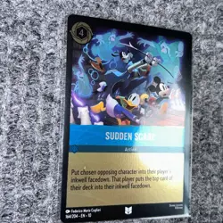 Disney Lorcana Whispers in the Well Sudden Scare 164/204 Uncommon Foil NM/Mint - Image 3