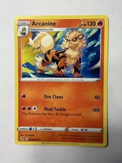 Arcanine SWSH08: Fusion Strike 033/264 NM English Pokemon Card - Image 1