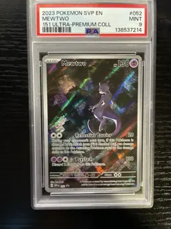 PSA 9 Mewtwo 052 Black Star Promo Scarlet & Violet Promo Cards Holo - Image 1