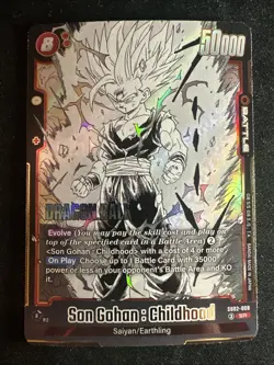 Son Gohan : Childhood SB02-008 Manga Booster 02-Dragon Ball Card English Fusion - Image 1