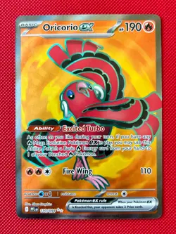 Oricorio ex 110/094 Me02: Phantasmal Flames Ultra Rare Pokemon card NM - Image 1