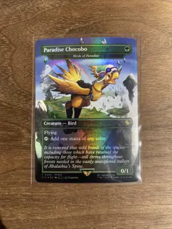 Paradise Chocobo 483 Promo Borderless Foil Final Fantasy Chocobo Box MTG NM - Image 1