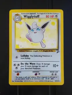 Pokemon Base Set 2 Wigglytuff 19/130 Holo Rare LP - Image 1