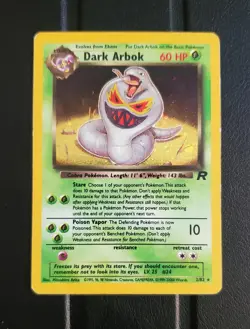 Pokemon Team Rocket Unlimited Dark Arbok 2/82 Holo Rare HP - Image 1